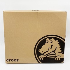 【新品タグ付】crocs 本革 レザーブーツ 24.0cm クロックス 元箱付の画像