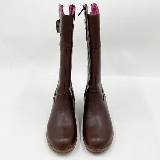 【新品タグ付】crocs 本革 レザーブーツ 24.0cm クロックス 元箱付