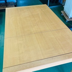 伸縮式 ダイニングテーブル　幅90cm↔︎125cm 木製テーブル　ナチュラルの画像