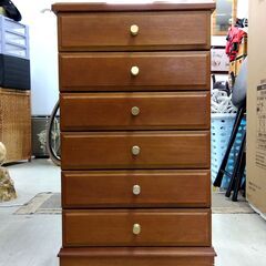 札幌ファニシング 6段 レターチェスト 幅36.5×奥31×高65cm 小物入れ サイドチェスト 収納 家具 札幌市 中央区 南12条の画像