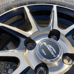 BRIDGESTONE最高級タイヤREGNO⭐️155/65R14⭐️A-TECH SCHNEIDER⭐️14インチアルミホイール付き⭐️4本セット⭐️軽自動車などに⭐️千葉県千葉市よりの画像