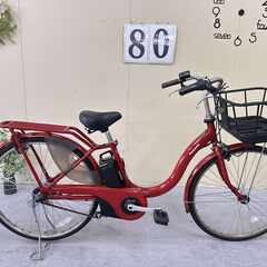 080整備済新基準パナソニック電動アシスト自転車26インチ中古車の画像