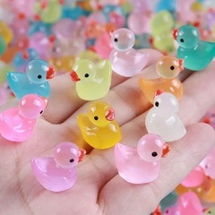 未使用　蓄光　アヒル　光る置物　20個　ミニ　ハロウィン　まとめて　パーティーの画像