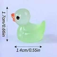 未使用　蓄光　アヒル　光る置物　20個　ミニ　ハロウィン　まとめて　パーティーの画像