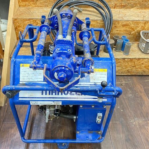 ジ410/ MARUZEN 丸善工業 油圧パワーユニット U-070-2 油圧杭打機  油圧ホースセット 杭打ち 建設機械  オマケ付き