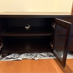 【無料でお譲りします】説明書付きテレビローボード