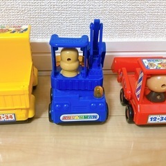 【美品】アンパンマン くるまだいすき工事車両セットの画像