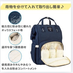 【新品未使用】マザーズリュック男女兼用　マザーズバッグ　子育て用品の画像