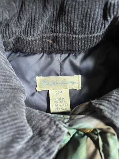 RalphLauren 定番チェック　薄手アウター　90 ラルフローレン