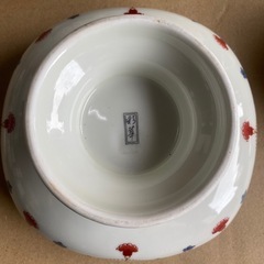 彩華　脚付小鉢　花模様和食器　高台皿
の画像