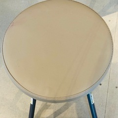 早期引き取り希望！【ニトリ】折りたたみスツール①ボンベイ　モカ　椅子　チェア　折り畳み　コンパクトの画像