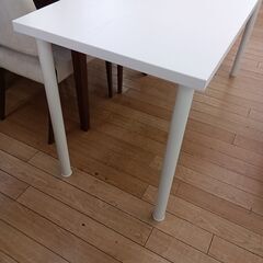 ★リユースのサカイつくば店★TK6656 NITORI テーブル ホワイト H72×D59×W140 クリーニング済みの画像