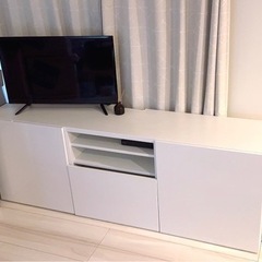【IKEA】テレビ台　値下げしました！180×65×40 白