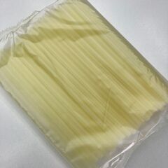 米ストロー 米色/黒 100本入×5袋（個包装なし）の画像