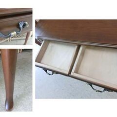 カリモク　ウォールナット　猫脚　コンソール　サイドテーブル【直接引取も可】 143/604 カリモク karimoku 猫脚 コンソールテーブル