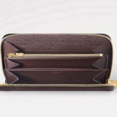 LOUISVUITTON ダミエ柄 長財布 ファスナーの画像
