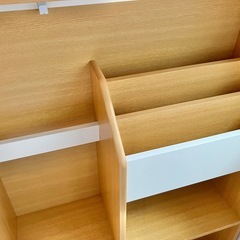 受付中！美品！ニトリ　ランドセルラック  ブックシェルフ　絵本棚付き　おもちゃ収納の画像