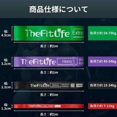 9/30まで ※直接引取割引あ　TheFitLife トレーニングチューブの画像