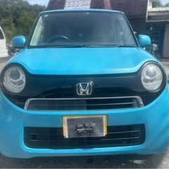 H25年式 ホンダ N-ONE ブルー★総額22.8万円★車検満タン 即日納車可能♪機関良好 10万キロ Tチェーン 社外ナビ ワンセグTV ETC スマキー Pスタート 修復歴なし！の画像