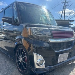 カスタム多数 カッコ良い！ダイハツ タントカスタムRS ターボ★総額35万円★車検2年付 機関良好 ナビフルセグTV BT音楽 アイスト 両側パワスラ 後席モニター ローダウン エアロ 社外アルミ 修復歴なし 機関良好の画像