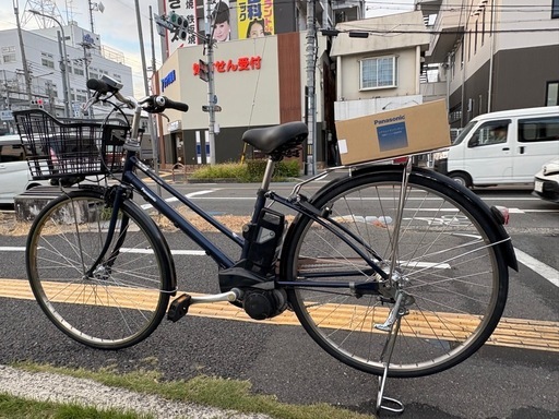 中古27インチ Panasonic電動アシスト自転車　6.6Ah3点灯　大阪