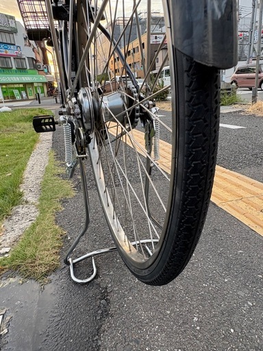 中古27インチ Panasonic電動アシスト自転車　6.6Ah3点灯　大阪