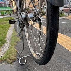 中古27インチ Panasonic電動アシスト自転車　6.6Ah3点灯　大阪の画像