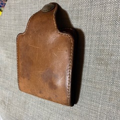 レザー　二つ折り財布　の画像