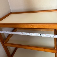 キャスター付き木製ワゴン・キッチンワゴン 三段の画像