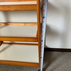 キャスター付き木製ワゴン・キッチンワゴン 三段の画像