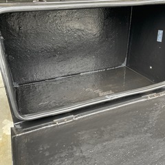 ブラックストレージボックス2個セット トラック等にの画像