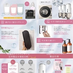 シャンプーディスペンサー シャンプーボトル マグネット シルバー 3本セット 壁掛け 磁石の画像