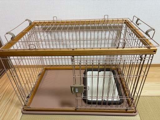 犬用ウッディーゲージ。サークル(トイレ付き)