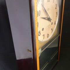 おススメ☆SEIKOSHA 14day /ゼンマイ式 振子時計 精工舎 当時物 アンティーク/長期保管中古品・簡易動作確認済み・現状渡しの画像