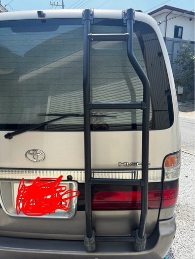 ハイエース100系　リアラダー  ルーフキャリア  サイドタープセット