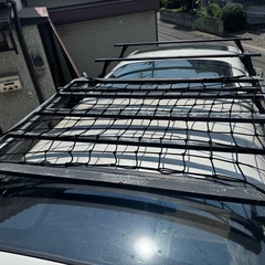 ハイエース100系　リアラダー  ルーフキャリア  サイドタープセットの画像
