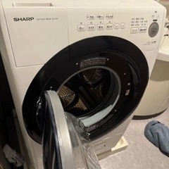 引き取り希望　2021年18万購入SHARPドラム式洗濯乾燥機　乾燥まで不具合なしの画像