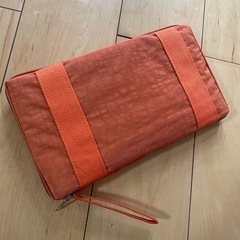 新品　折りたたみ トラベルバッグ ビッグサイズ オレンジ 大容量 旅行 出張の画像