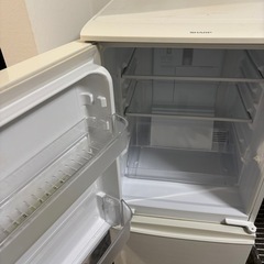 SHARP 2ドア冷凍冷蔵庫 137L SJ-D14C-Wの画像