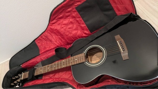 【更に値下げ】ｱｺｰｽﾃｨｯｸ ｷﾞﾀｰ ARIA ﾌﾞﾗｯｸ 色々おまけあり