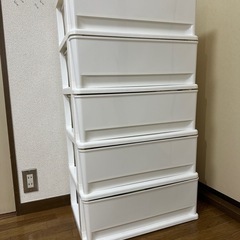 【無料】ニトリ プラスチックチェスト（5段／幅54×奥行40×高...