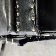 おしゃれ 電動リクライニングソファ エレガント両 3人掛け レザーソファ、幅190cm Used/美品の画像