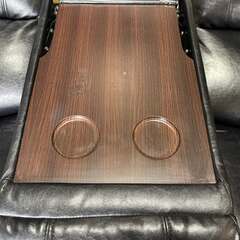 おしゃれ 電動リクライニングソファ エレガント両 3人掛け レザーソファ、幅190cm Used/美品の画像