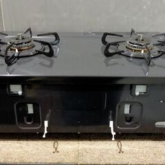 ノーリツ ガステーブル LPガス プロパンガス 左側強火力 2022年製 グリルレス ガスコンロ ガスレンジ 【17】の画像