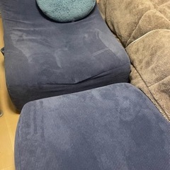 ニトリ ソファ  1人用オットマン付き 