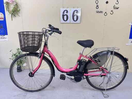 066整備済新基準良品　ヤマハ　パス　ナテゥラ電動アシスト自転車26インチ中古車