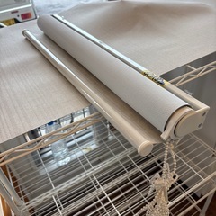 【在庫2点】【ニトリ】【遮光・消臭ロールスクリーン】【60×180】【管理番号12509】町の画像