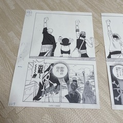 ONEPIECE 2億冊突破記念キャンペーン ビブルの秘宝「名ゼリフ複製原稿  