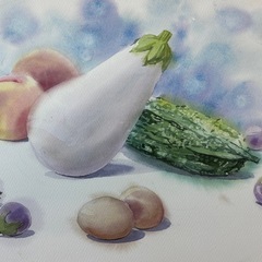 第4水曜日【セブンカルチャー溝の口】透明水彩画初歩の初歩の画像