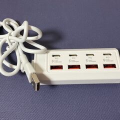 8ポートUSBハブ（4 USB-A + 4 PDポート）- 25...